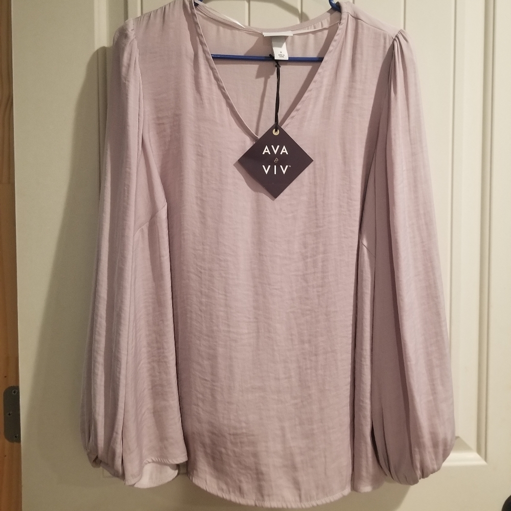 Lilac flowy blouse